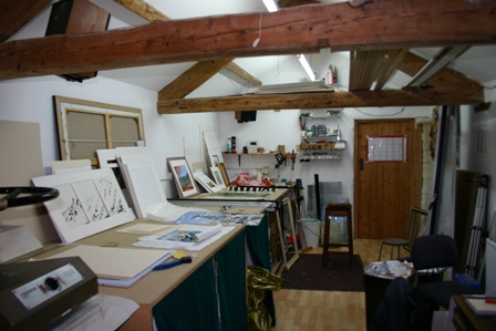 The Simpsons at work in the main workshop